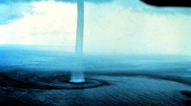 National Oceanic and Atmospheric Administration photo of of waterspout off the Florida Keys
