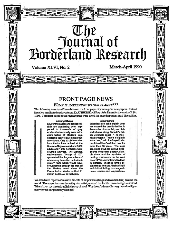 Journal of Borderland Research, Vol. 46, No. 2, March-April 1990.
