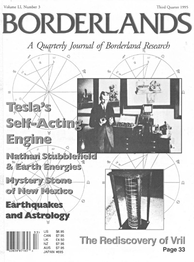 Borderlands: A Quarterly Journal of Borderland Research, Vol. 51, No. 3, Third Quarter 1995.