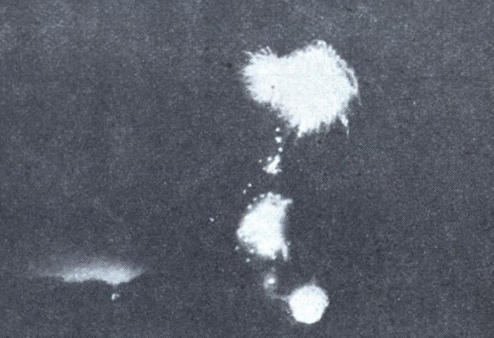 J.C. Jenson, photograph of ball lightning (1933).