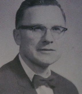 Photo of Albert K. Bender, author of 'Flying Saucers and The Three Men' (Saucerian Books, 1962).