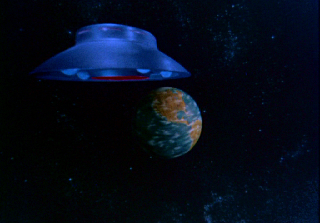 A flying saucer from the Quinn Martin television show 'The Invaders' (1967-8).