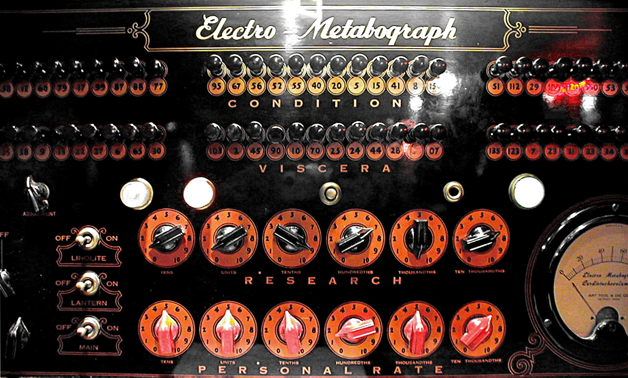 Art Tool & Die Co. Electro-Metabograph, left panel