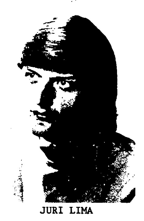 Black and white photocopy of a portrait photo of Juri Lina, undated.
