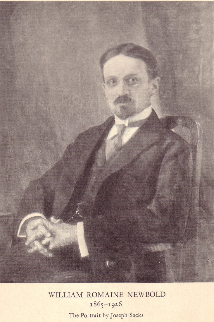 William Romaine Newbold (1865-1926).