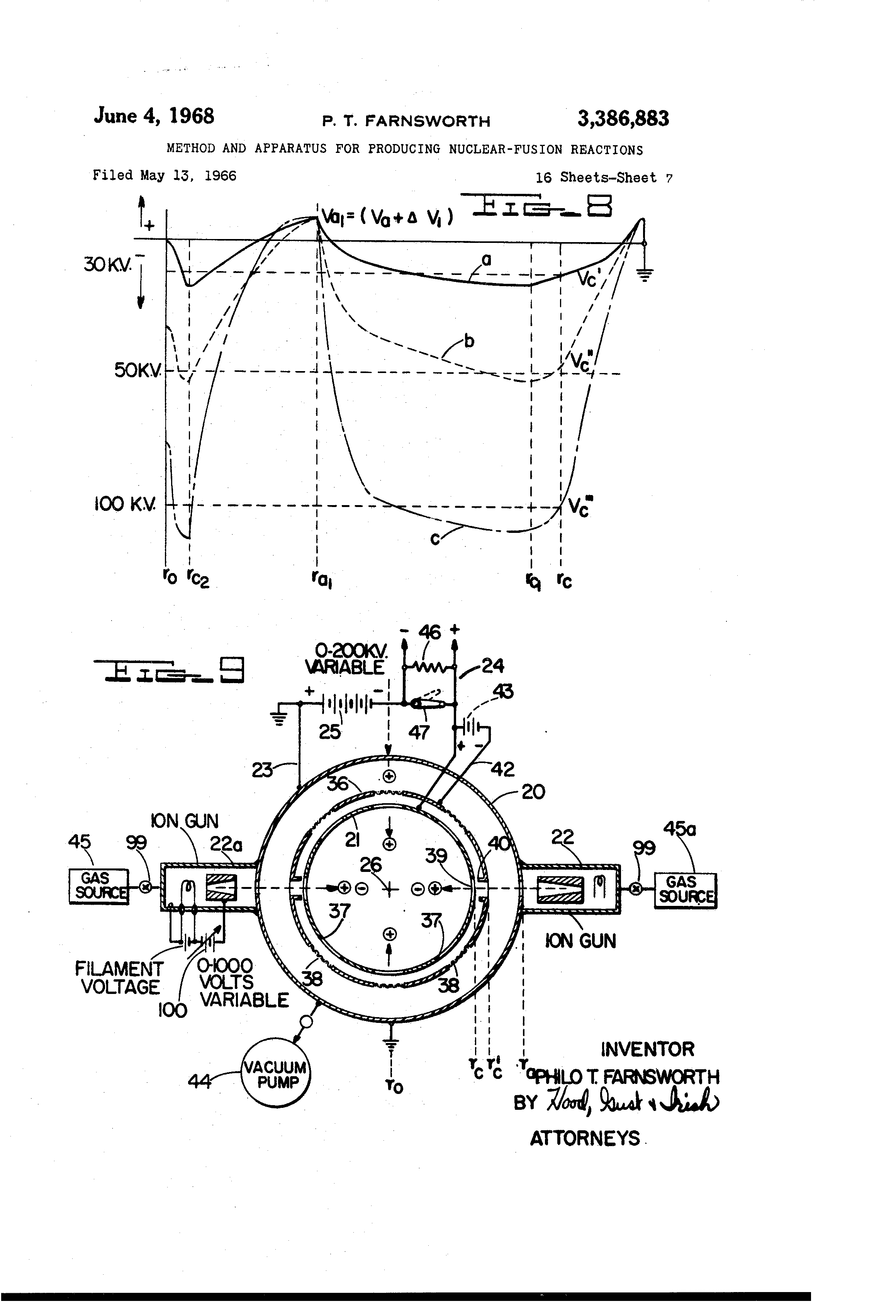 US 3,386,883, The Farnsworth Fusor.