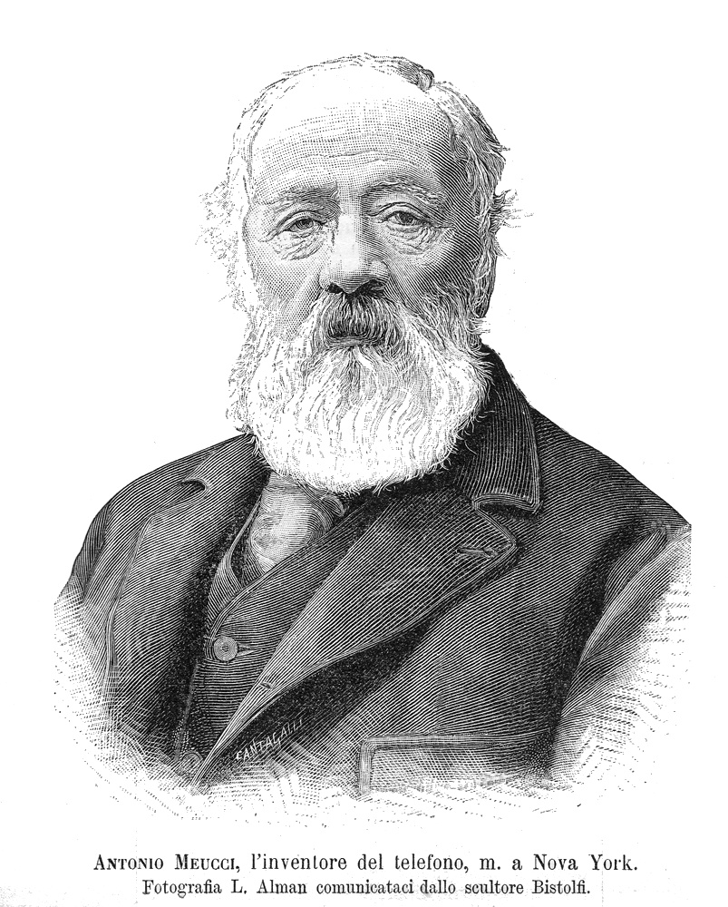 Antonio Meucci, inventor of the telephone, m.a. New York.