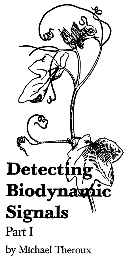 Detecting Biodynamic Signals (Part I) by Michael Theroux